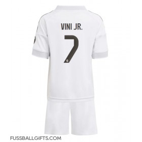 Real Madrid Vinicius Junior #7 Fußballbekleidung Heimtrikot Kinder 2025-26 Kurzarm (+ kurze hosen)